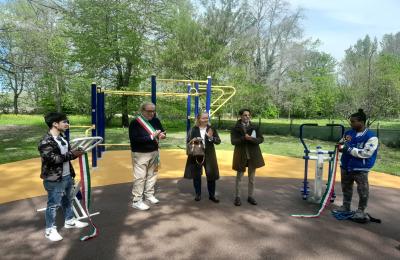 Un momento dell'inaugurazione